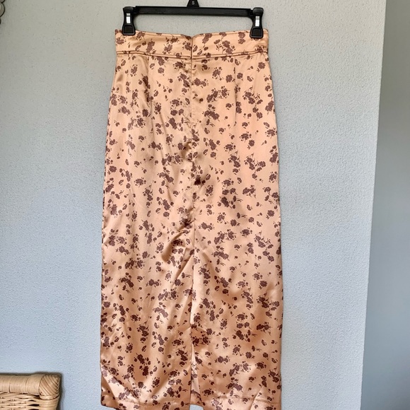 NWT Zara Satin Midi Skirt - Picture 4 of 7